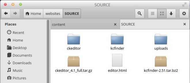 kcfinder-ckeditor-development-folder
